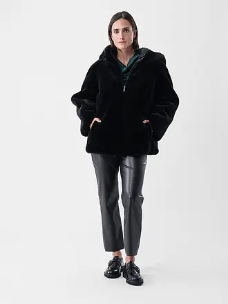 EMPORIO ARMANI | Wendejacke in Felloptik | schwarz